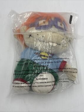 VTG Viacom Plush Chuckie Rugrats Soft Dolls 1998 New In Bag HTF Rare